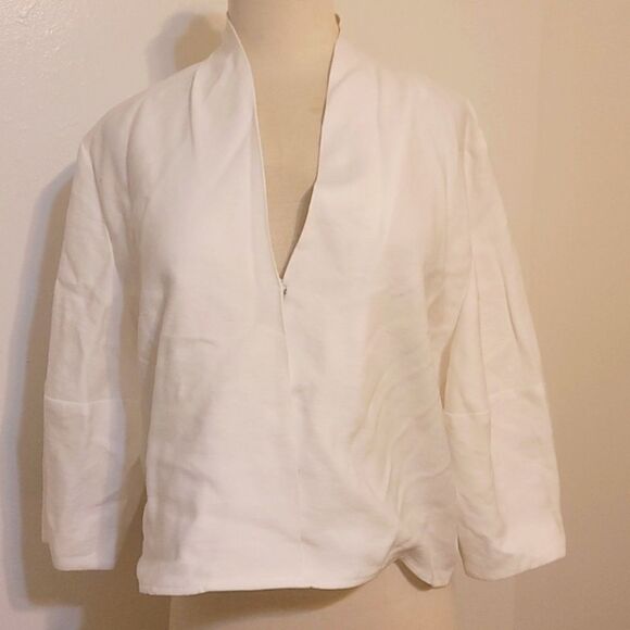 The Sei tie front viscose blouse size 2 - Picture 1 of 12